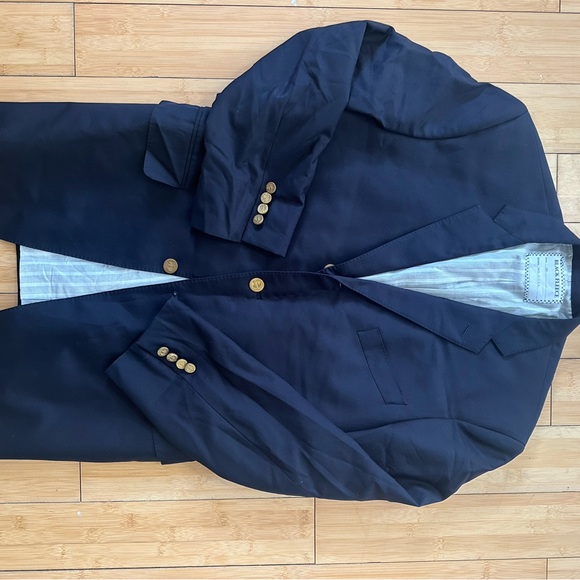 Navy Blazer with Gold Buttons